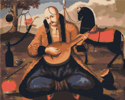 Brushme Set pictura pe numere, cu sasiu, Bard cazac, 40x50 cm (BS53749) Carte de colorat