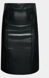Gina Tricot Műbőr ruha 21690 Fekete Slim Fit (21690)