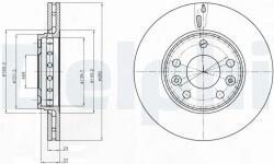 DELPHI Disc frana DELPHI BG4265C - piesa-auto