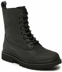Calvin Klein Jeans Bokacsizma Chunky Combat Laceup Boot Rub YW0YW01066 Fekete (Chunky Combat Laceup Boot Rub YW0YW01066)