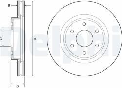DELPHI Disc frana DELPHI BG4941 (BG4941) - automobilus