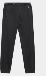 Calvin Klein Jeans Melegítő alsó Intarsia IB0IB01681 Fekete Regular Fit (Intarsia IB0IB01681)
