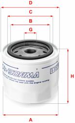 SOFIMA Filtru ulei SOFIMA S 3257 R (S 3257 R) - automobilus