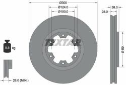 TEXTAR Disc frana TEXTAR 92109500 (92109500) - automobilus
