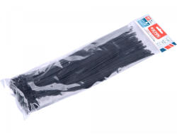 Extol Premium Fekete szalag, levehető, 400x7, 2mm, 100db, nejlon PA66