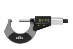Kinex/k-met Digitális mikrométer KINEX 0-25 mm, 0, 001mm, DIN 863, IP 65