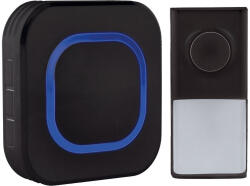 Solight vezeték nélküli ajtócsengő, 250m, fekete, tanulási kóddal