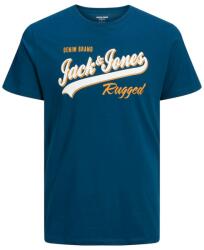 Jack&Jones PLUS Tricou pentru bărbați JJELOGO Regular Fit 12243611 Sailor Blue 6XL
