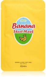 A’pieu Banana mască textilă nutritivă pentru strălucirea și netezirea pielii 23 g