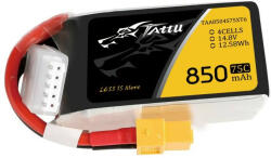 Tattu 850mAh 14.8V 75C 4S1P XT60 akkumulátor (TAA8504S75XT6)