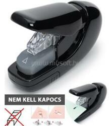 PLUS Corporation mini kapocsnélküli fekete tűzőgép (PLC4111) (PLC4111)
