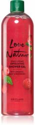 Oriflame Love Nature Organic Mint & Raspberry gel exfoliant de curatare cu arome de zmeura 500 ml