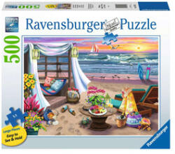 Ravensburger Puzzle 500 db - Tengerparti pihenés (16792)