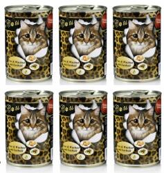 O'Canis Hrana umeda pentru pisici adulte, cu prepelita, curcan si ulei de somon 400 g x 6 buc