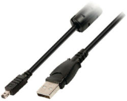 Valueline USB 2.0 Kábel USB A Dugó - Minolta 8 Pólusú Dugasz 2.00 m Fekete