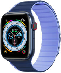 DuxDucis Accesoriu smartwatch DuxDucis Magnetic LD compatibila cu Apple Watch 4/5/6/7/8/SE/Ultra 42/44/45/49mm Albastru (6934913027929)