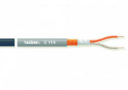 Tasker Mikrofon Kábel Tekercsben 2x 0.25 mm2 100 m Fekete (TASR-C114-BLK)
