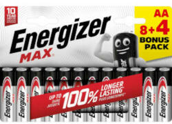 Energizer Alkáli elem AA | 1.5 V DC | 12-Bliszter (EN-NMAXAA84)