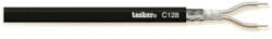 Tasker Mikrofon Kábel Tekercsben 2x 0.35 mm2 100 m Fekete (TASR-C128-BLK)