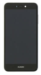 Huawei P8/P9 Lite (2017) kompatibilis LCD modul kerettel, OEM jellegű, fekete, Grade S+ - speedshop