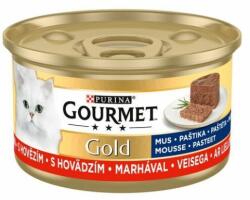 Gourmet GOLD Pástétom Marhával nedves macskaeledel 12x85g