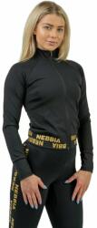 NEBBIA Zip-Up Jacket INTENSE Warm-Up Black/Gold M Hanorac pentru fitness