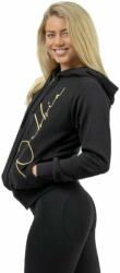 NEBBIA Classic Zip-Up Hoodie INTENSE Signature Black/Gold M Hanorac pentru fitness
