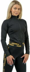 NEBBIA Zip-Up Jacket INTENSE Warm-Up Black/Gold S Hanorac pentru fitness