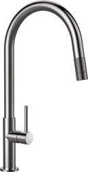 SCHOCK Schock Talia konyhai csaptelep Rozsdamentes acél kihúzható fejjel, 2 funkciós zuhany, kerámiabetét (536120EDM)