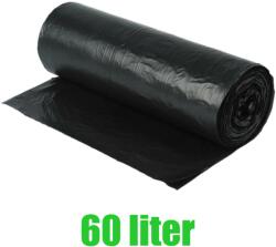 Szemeteszsák 60/65 liter 60 x 70 cm 20 db/tekercs fekete (43876)