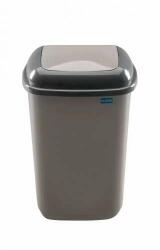 Quatro Coș de gunoi din plastic cu capac basculant 12 litri cafea pl607-06 (PL607-06) Cos de gunoi