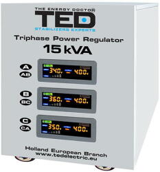 Ted Electric Stabilizator de Tensiune Ted Electric TRIFAZAT SERVOMOTOR 15KVA (TED-SVC15000)