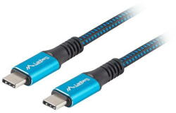 Lanberg Cablu Date LANBERG CA-CMCM-45CU-0005-BK USB 0.5 m USB4 Gen 2x2 USB C Black, Blue (CA-CMCM-45CU-0005-BK)