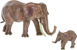 MIKRO Zoolandia elefant cu pui (MI51047) Figurina