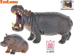 MIKRO Zoolandia hipopotam cu pui 5-12cm (MI51074)