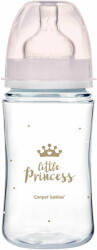 Canpol babies BABIES Royal Baby biberon cu gat larg 240 ml roz (AGS35-234_PIN)