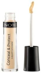 Note Cosmetique Machiaj Ten Conceal & Protect Liquid Concealer Soft Sand Corector 4.5 ml
