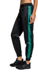 Urban Classics Дамски спортни панталони с маншети Urban Classics, черни и зелени (TB1857.blackgreen)