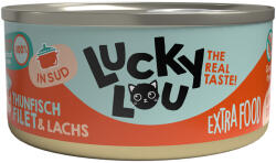  Lucky Lou Lucky Lou Pachet economic Extrafood Fileuri în supă 36 x 70 g - Ton și somon