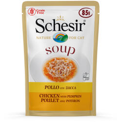 Schesir Schesir Cat Soup 6 x 85 g - Pui & dovleac