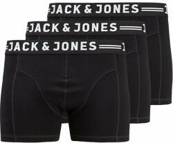  Jack&Jones Plus 3 PACK - férfi boxeralsó JACSENSE 12147591 Black (Méret 5XL)