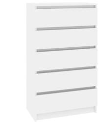 vidaXL fehér magasfényű szerelt fa fiókos szekrény 60 x 36 x 103 cm 823018