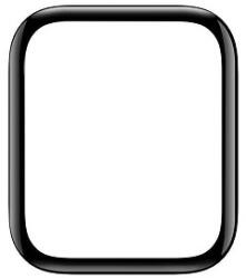  Soft Tempered lcd kijelző üveg képernyővédő, ütésálló fólia Apple Watch Series 9 41mm-hez, fekete