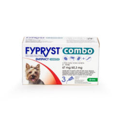 FYPRYST Solutie antiparazitara caini talie mica Fypryst Combo Dog S (2-10 kg), 3 pipete