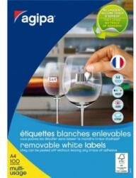agipa Etichete universale detașabile 48, 5x25, 4 mm Agipa A4 100 coli