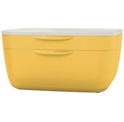 Leitz Cutie cu sertare, plastic, 2 sertare, LEITZ „Cosy, galben cald Dulap arhivare