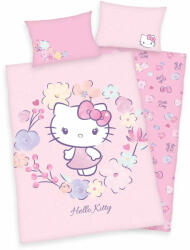  HELLO KITTY gyerek pamut ágyneműhuzat 100x135 + 40x60 (HE83230)