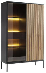  Könyvespolc Soferi 112 (Fekete + Wotan tölgy)