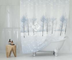 Tropik Home Perdea dus cu 12 inele, dimensiunea 180x200cm 8759 SNOWY