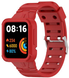 GLACIER Husa de protectie cu curea Xiaomi Redmi Watch 2 Lite rosie